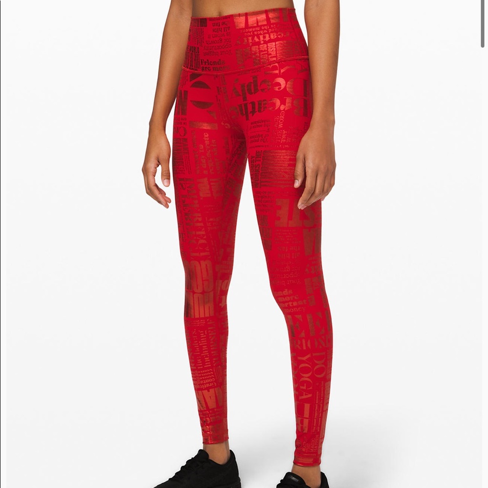 RARE lululemon wunder under leggings
